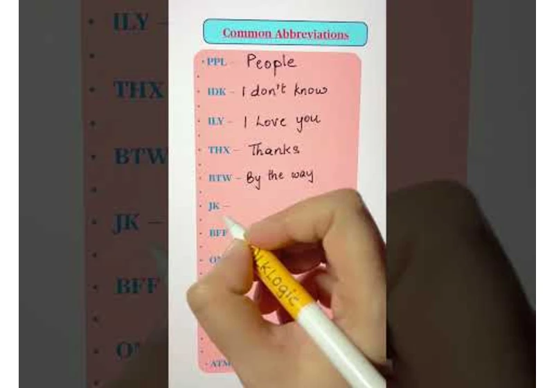 Abbreviations