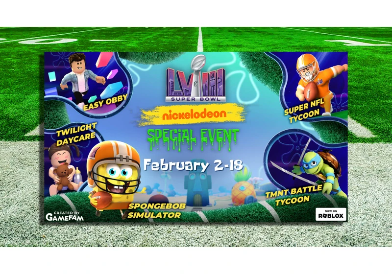 Super Bowl specials are coming to Roblox’s SpongeBob and Ninja Turtles games
