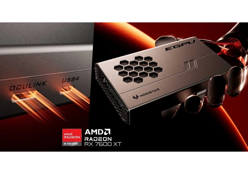 AMD is quietly cornering the eGPU market as yet another challenger brand launches two external GPUs based on AMD's RX 7600 XT and the RX 7600M; don't expect them to be cheap though