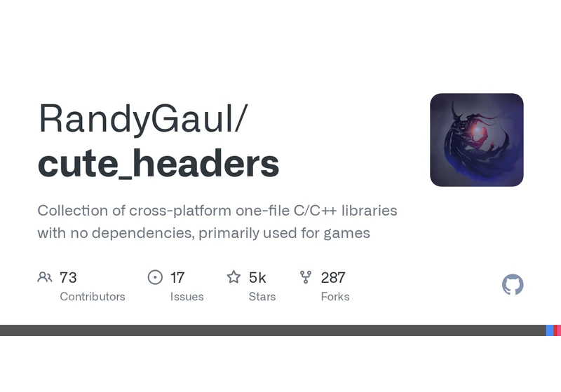 Collection of one-file C/C++ libraries with no dependencies, primarily for games