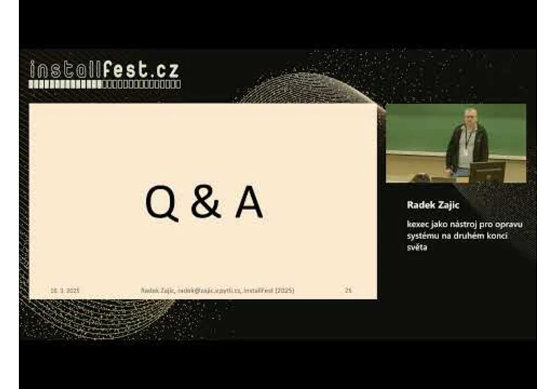 InstallFest 2025 - Track II (neděle)