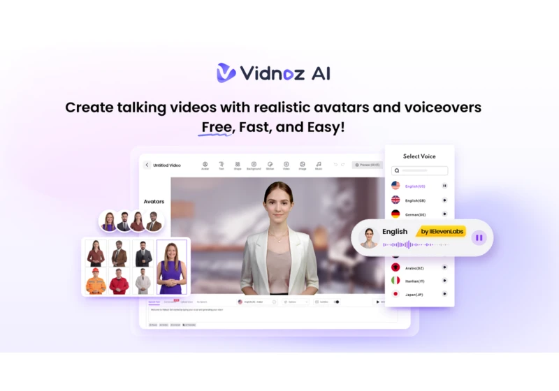 How to create impactful videos with AI-powered avatars and voiceovers from Vidnoz AI