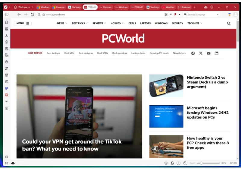 I switched to Vivaldi, but sometimes a bigger browser is better