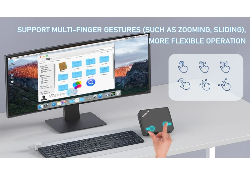 This weird mini PC has a huge built-in touchpad, and could be yours for just over $100