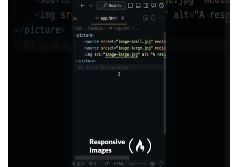 Use picture Element for Responsive Images in HTML
