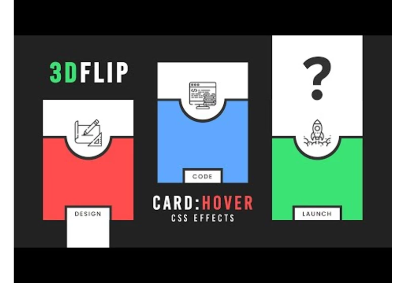 CSS Card Hover Effects | Html & CSS 3D Flip