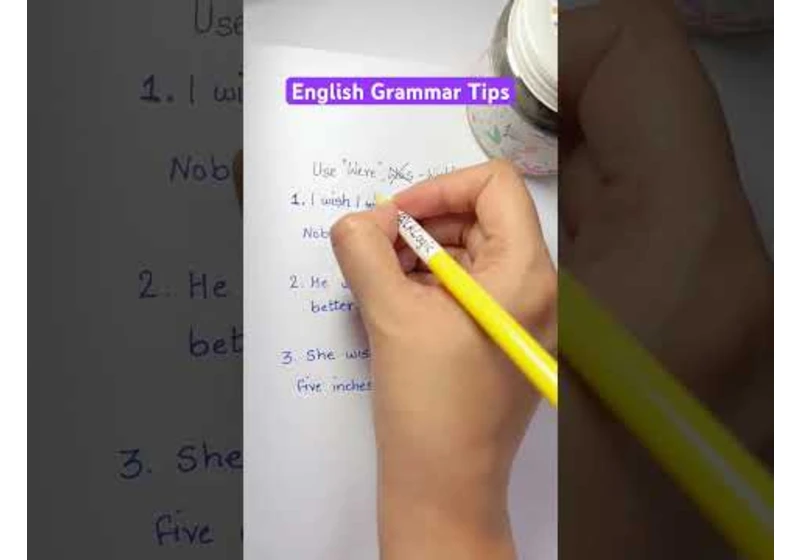 Was or were? English Grammar Tips