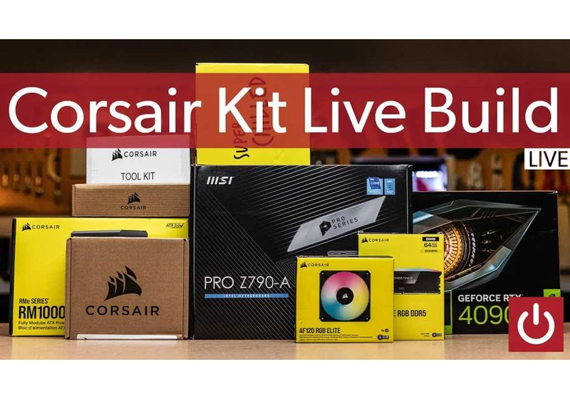 Watch a PC noob make a dream machine with Corsair’s Build Kit, live