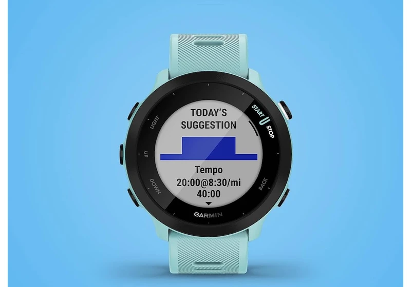 The Garmin Forerunner 55 GPS running watch drops to a record low of $150