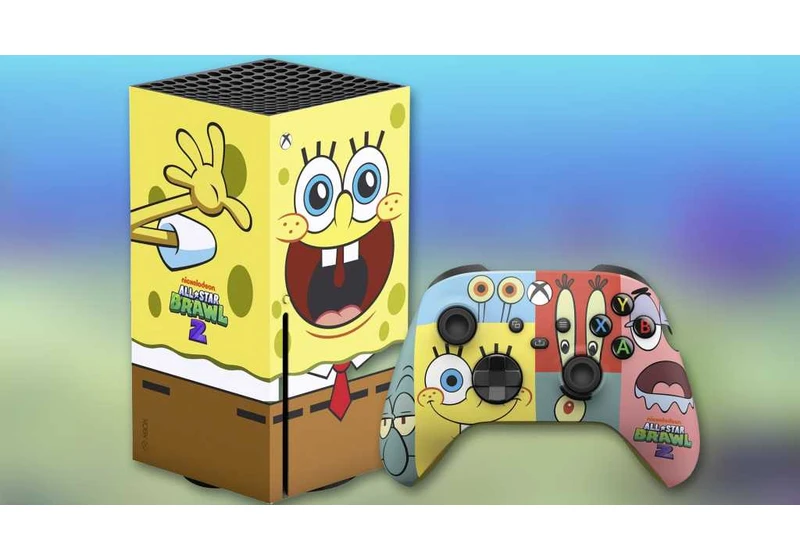 A gloriously porous Spongebob Xbox console is coming soon