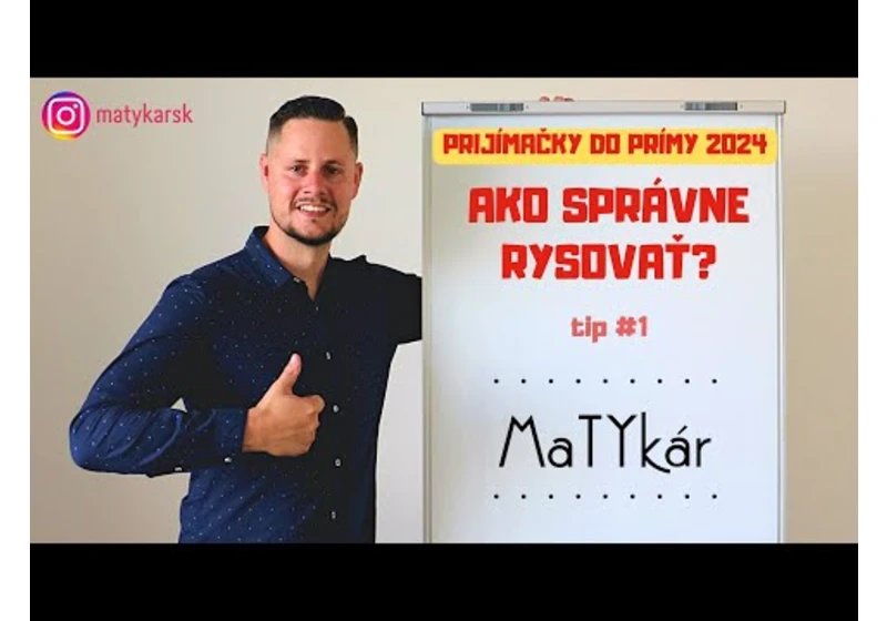 PRIJÍMAČKY DO PRÍMY 2024 | Tip č. 1 - Geometria | Ako správne rysovať?