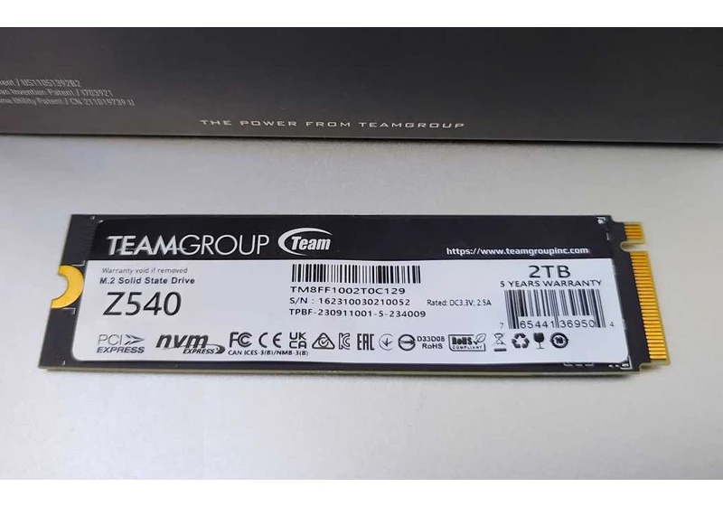 Teamgroup Z540 review: A worthy silver-medalist SSD