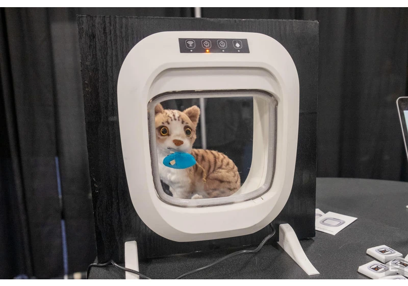 The Flappie AI cat door stops your pet from gifting you dead mice