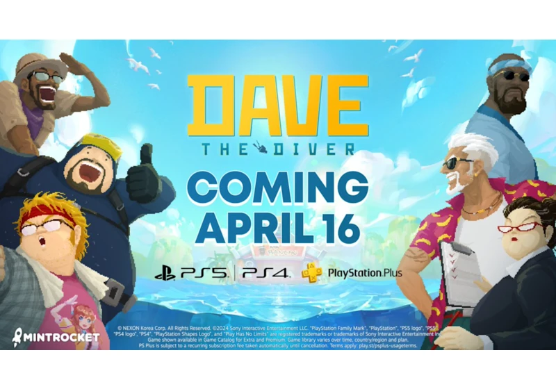 Dave the Diver joins the PS Plus catalog on April 16