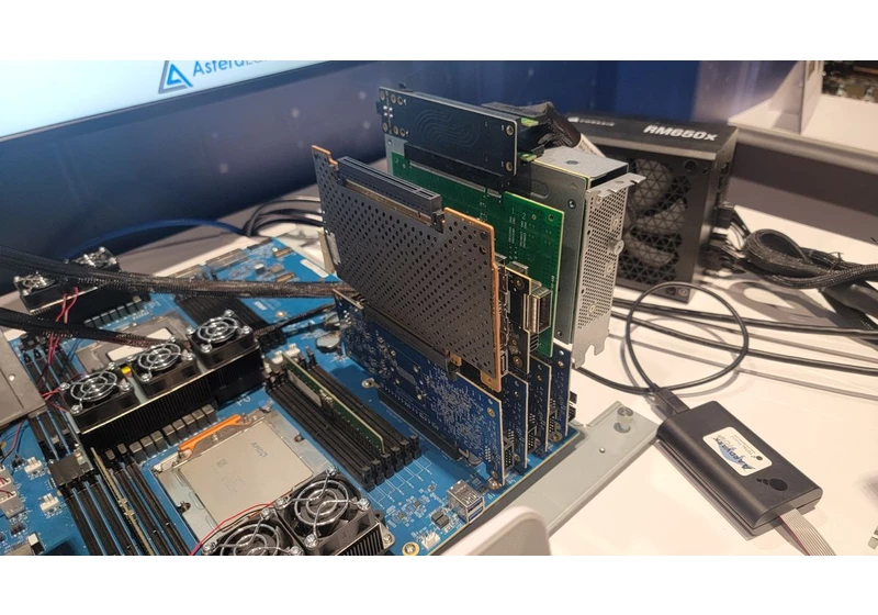  Working PCIe 6.0 connectivity demoed at GTC — Astera Labs' Aries retimers currently power Nvidia's HGX systems with eight H100 GPUs, likely future Blackwell systems, too 