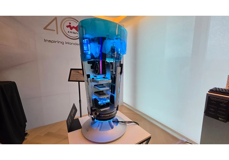 InWin celebrates 40 years with the ChronoMancy — futuristic 1.1m case opens with the wave of a wand