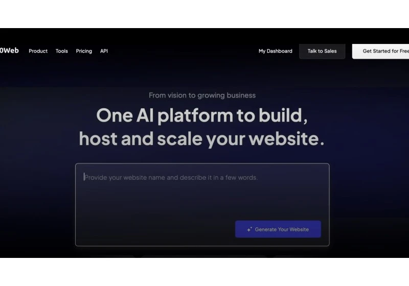  10Web aims to take AI website building to the next level with new API 
