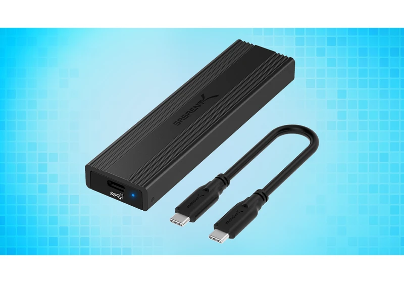  Sabrent's USB Type-C M.2 SSD Enclosure reduced to just $22 at Amazon 