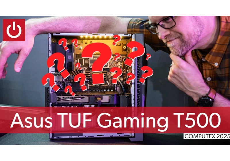 Desktop case, laptop chip? The Asus TUF T500 is a weird little gaming PC