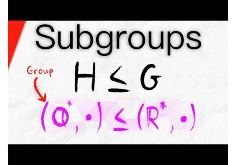 All About Subgroups | Abstract Algebra