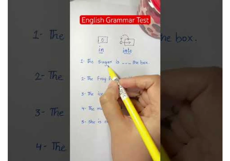 English Grammar Test