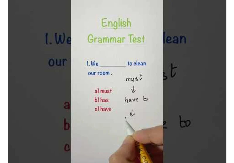 English Grammar Test