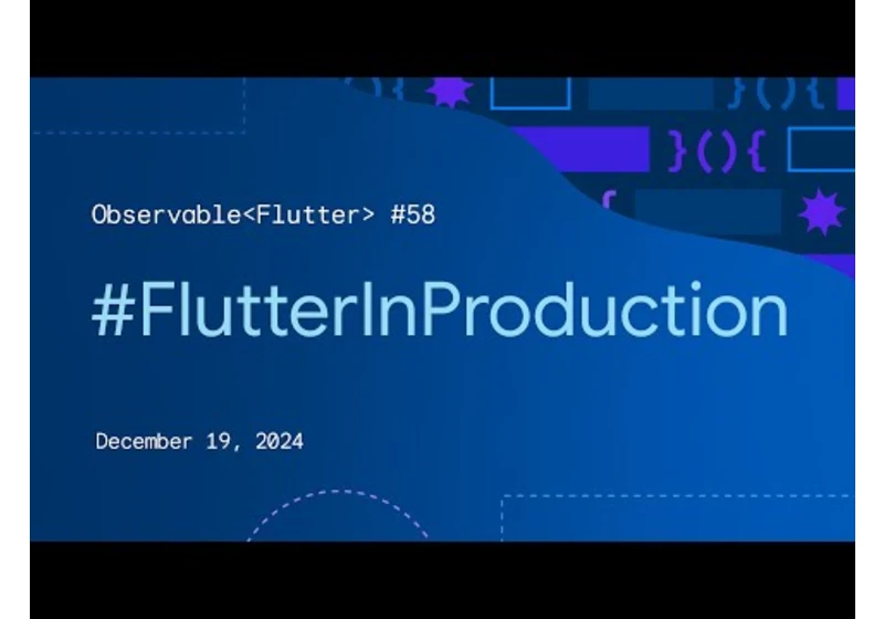 #FlutterInProduction | Observable Flutter #58