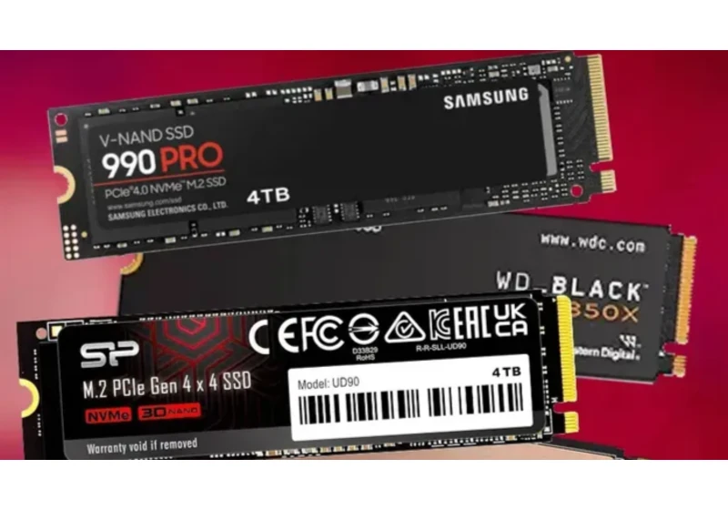  Grab one of these 4TB SSDs for 5 cents per gigabyte – 8TB models start as low as 7 cents per GB 