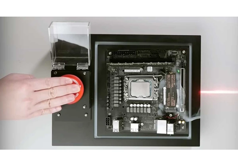  This new SSD will literally self destruct if you push the big red button it comes with — Team Group posts video of data destruction in action 