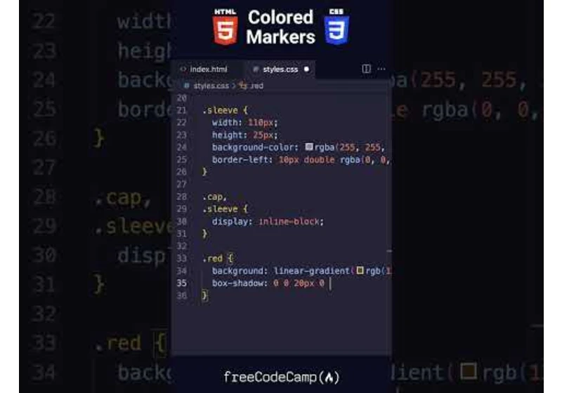 Calming Web Development – Colored Markers