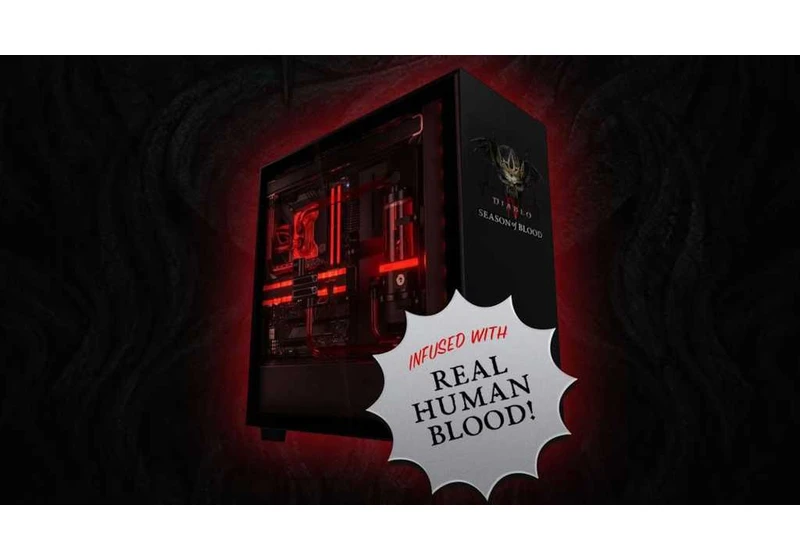 Win this liquid-cooled Diablo IV PC with human blood if players donate 666 quarts