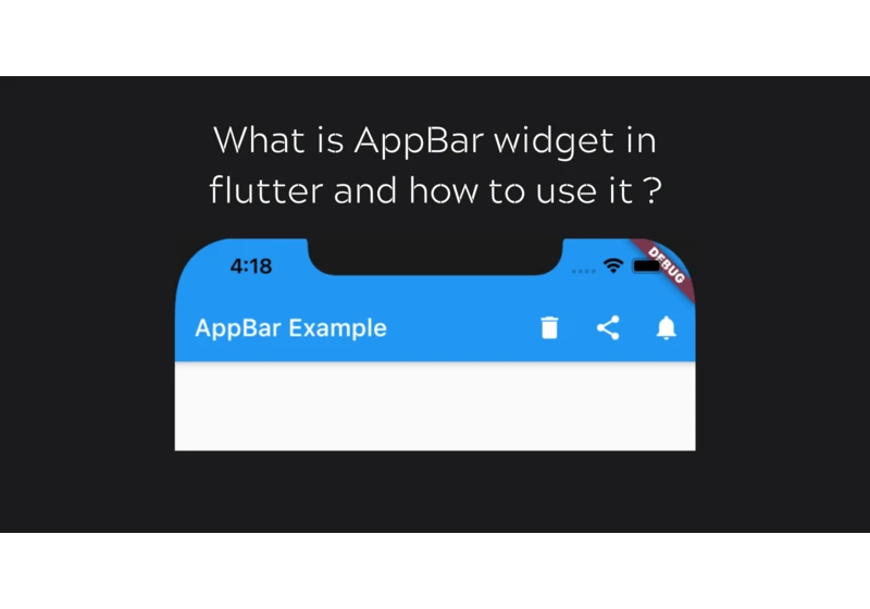 AppBar Widget in flutter