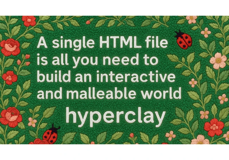 Web apps in a single, portable, self-updating, vanilla HTML file