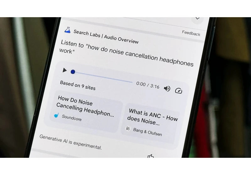Too Busy to Read? Google's Audio Overviews Summarize Your Search Results Aloud
