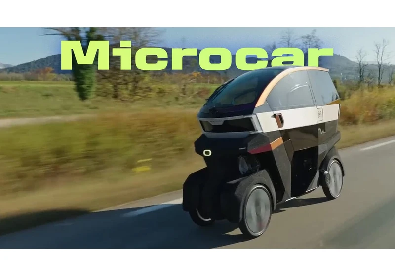 A Microcar Made for Lane Splitting Like a Motorcycle video