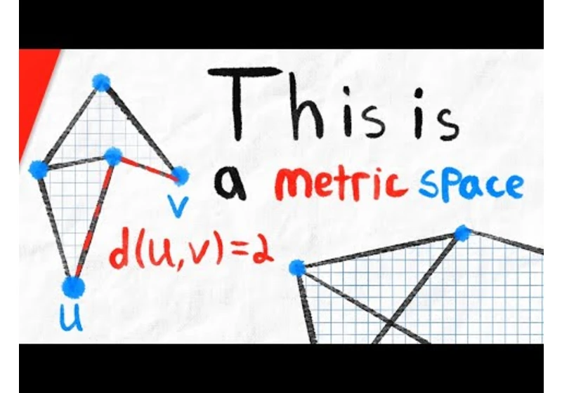 Graphs are Metric Spaces | Graph Theory