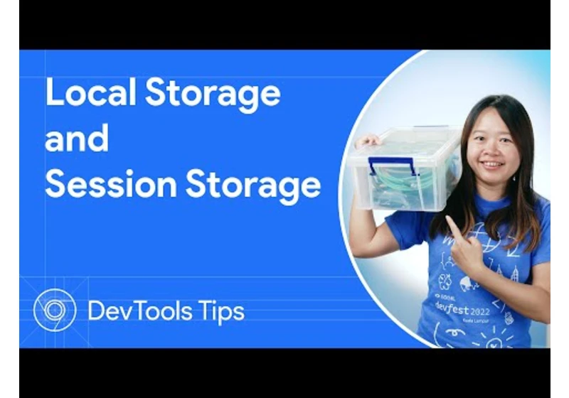 localStorage and sessionStorage