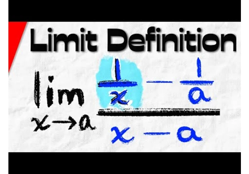 Derivative of 1/x by First Principles (limit definition) | Calculus 1 Exercises