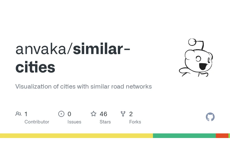 Visualization of cities with similar road networks