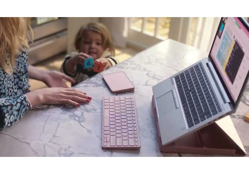 Logitech’s Casa is a laptop pop-up desk in a bento box