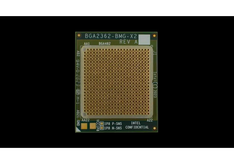 Intel Battlemage GPU Test Tools Reveal Larger Package Size Than Alchemist