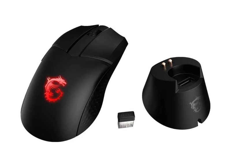 Save 37% on this MSI wireless gaming mouse and charging dock