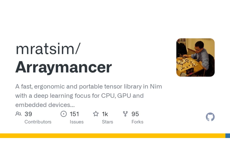 Arraymancer – Deep Learning Nim Library