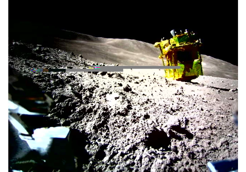 Japan’s SLIM lunar spacecraft landed upside down on the moon