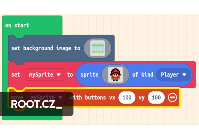 MakeCode Arcade: další z mnoha pomůcek pro výuku programování