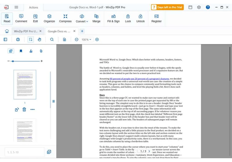 WinZip PDF Pro review: A full-featured editor for PDF power users
