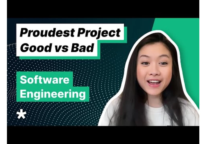 Software Engineer Behavioral Interview - What's Your Proudest Project? (with Formation CEO)