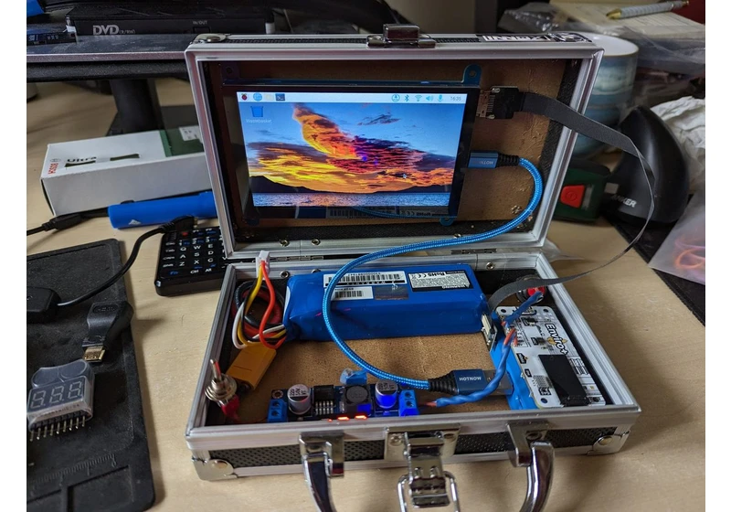 Tiny Raspberry Pi Cyberdeck Required Maker to Break Out a Drill