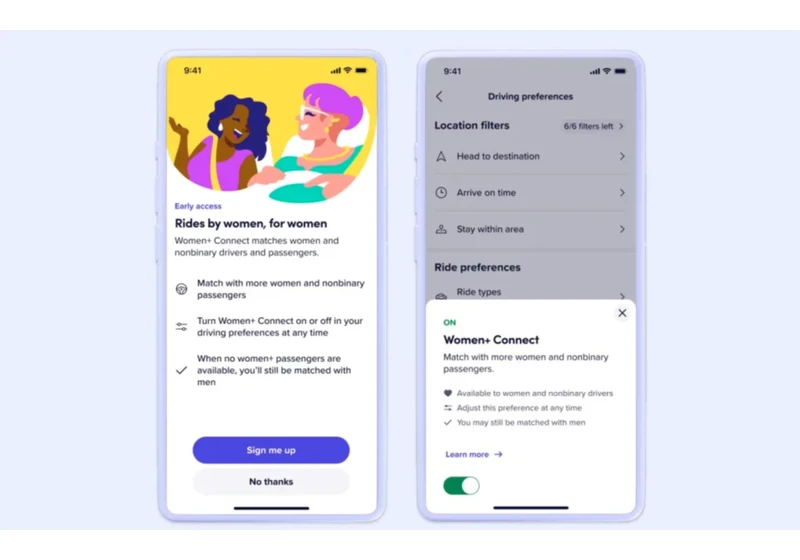 Lyft expands program that matches women and nonbinary riders to drivers