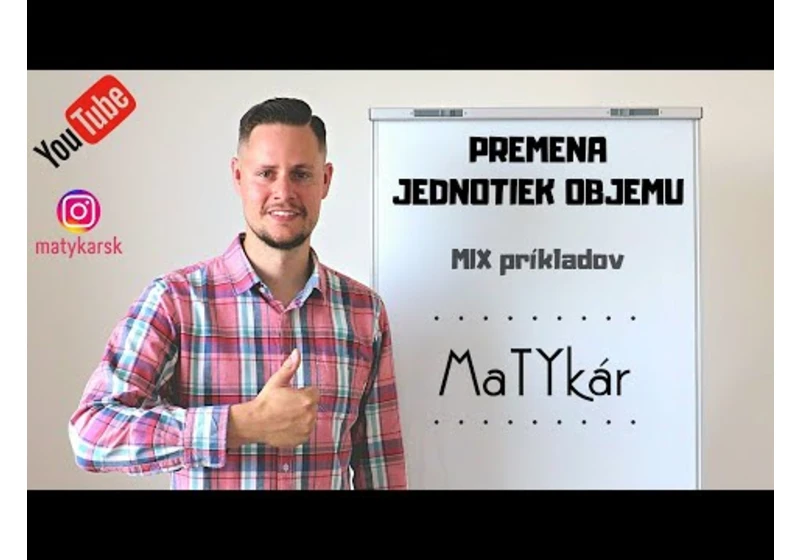 PREMENA JEDNOTIEK OBJEMU - mix príkladov